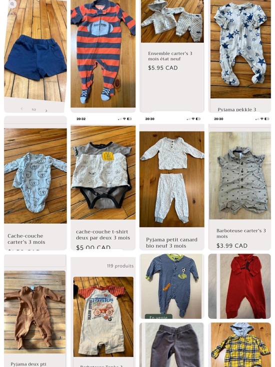 Other - Mixed Baby Clothing Bundle - Neutral & Navy Pieces 3 month